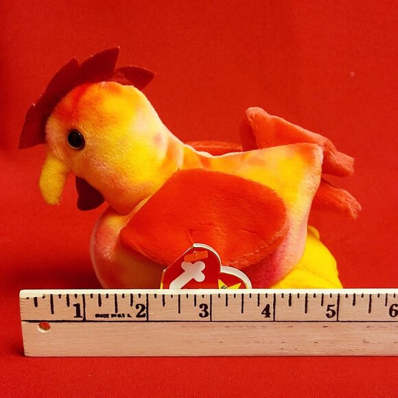 TY Beanie Babies Strut The Rooster Plush 1996 Stuffed Animal - Picture 3 of 12